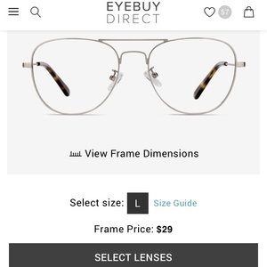 Eye Buy Direct gunmetal prescription glasses